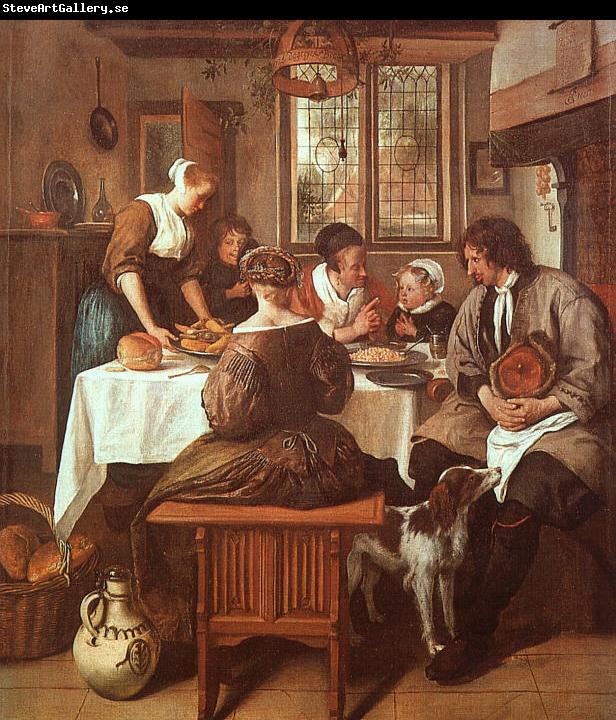 Jan Steen Grace Before Meat